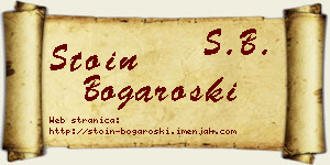 Stoin Bogaroški vizit kartica